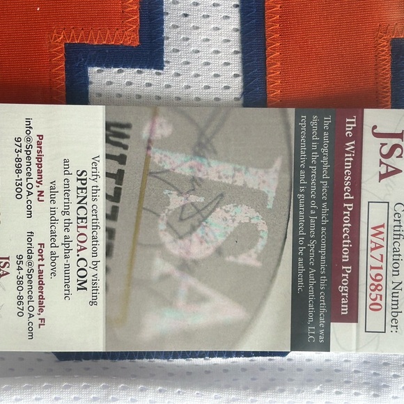 NY Knicks jersey autographed with COA certified by *JSA*  signature is authentic - Picture 7 of 15